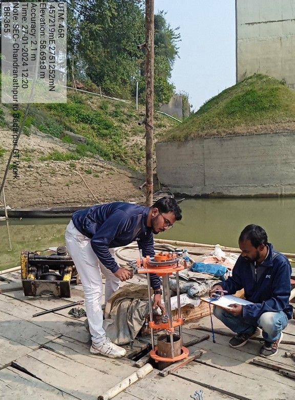 In-Situ Vane Shear Test — FLS for New BG Line, Lanka to Silchar, Assam